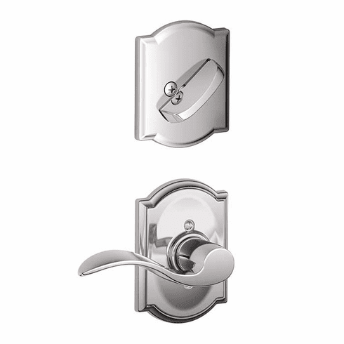 SCHLAGE RESIDENTIAL F59-ACC-625-CAM-RH F59 Accent Inside Trim Handleset/Entrance Lever Lock With Camelot Trim F59ACC625CAMRH F59 ACC 625 CAM RH