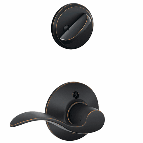 SCHLAGE RESIDENTIAL F59-ACC-716-RH F59 Accent Inside Trim Handleset/Entrance Lever Lock F59ACC716RH F59 ACC 716 RH
