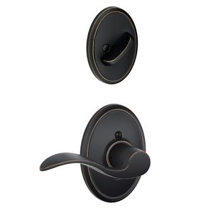 SCHLAGE RESIDENTIAL F59-ACC-716-WKF-LH F59 Accent Inside Trim Handleset/Entrance Lever Lock With Wakefield Trim F59ACC716WKFLH F59 ACC 716 WKF LH