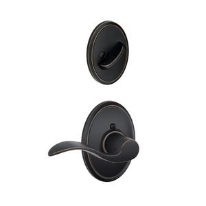 SCHLAGE RESIDENTIAL F59-ACC-716-WKF-RH F59 Accent Inside Trim Handleset/Entrance Lever Lock With Wakefield Trim F59ACC716WKFRH F59 ACC 716 WKF RH