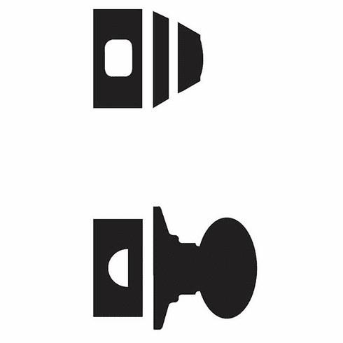 SCHLAGE RESIDENTIAL F59-BEL-609 F59 Bell Inside Trim Handleset/Entrance Knob Lock F59BEL609 F59 BEL 609