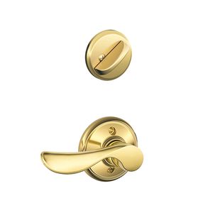 SCHLAGE RESIDENTIAL F59-CHP-605-RH F59 Champagne Inside Trim Handleset/Entrance Lever Lock F59CHP605RH F59 CHP 605 RH