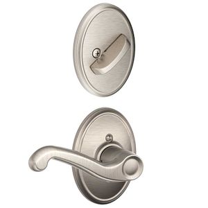 SCHLAGE RESIDENTIAL F59-FLA-619-WKF-RH F59 Flair Inside Trim Handleset/Entrance Lever Lock With Wakefield Trim F59FLA619WKFRH F59 FLA 619 WKF RH