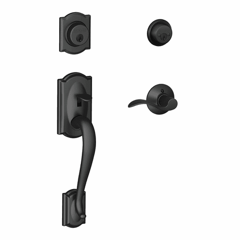 SCHLAGE RESIDENTIAL F62-CAM-ACC-622-RH F62 Camelot Double Cylinder Handleset With Accent Entrance Lever F62CAMACC622RH F62 CAM ACC 622 RH