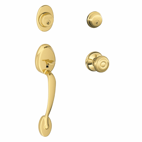 SCHLAGE RESIDENTIAL F62-PLY-505-PLY-605 Schl Res Handle Set -Double Cylinder F62PLY505PLY605 F62 PLY 505 PLY 605