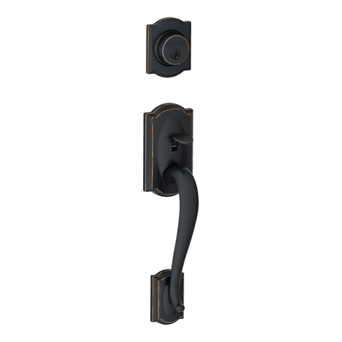 SCHLAGE RESIDENTIAL F92-CAM-716 F92 Camelot Inactive Handleset Exterior F92CAM716 F92 CAM 716