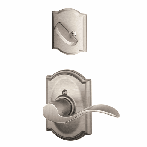 SCHLAGE RESIDENTIAL F94-ACC-619-CAM-RH F94 Accent Lever Inside Trim For Dummy Handleset With Camelot Trim F94ACC619CAMRH F94 ACC 619 CAM RH