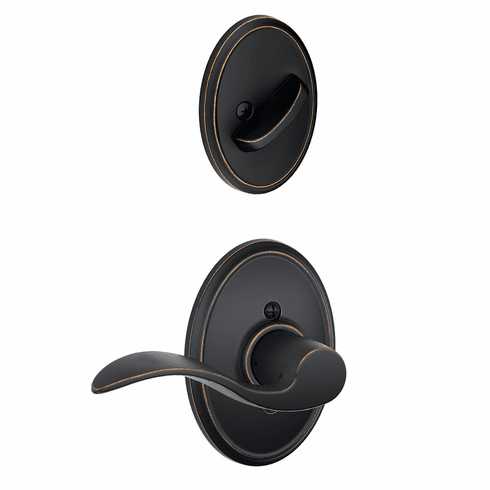 SCHLAGE RESIDENTIAL F94-ACC-716-WKF-LH F94 Accent Lever Inside Trim For Dummy Handleset With Wakefield Trim F94ACC716WKFLH F94 ACC 716 WKF LH