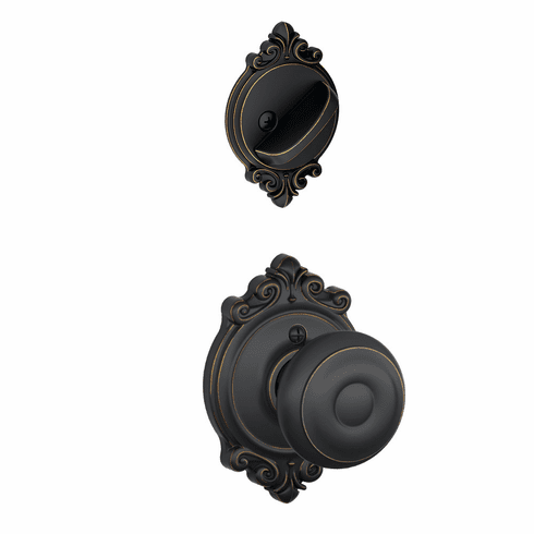SCHLAGE RESIDENTIAL F94-GEO-716-BRK F94 Georgian Inside Trim For Dummy Handleset With Brookshire Trim F94GEO716BRK F94 GEO 716 BRK