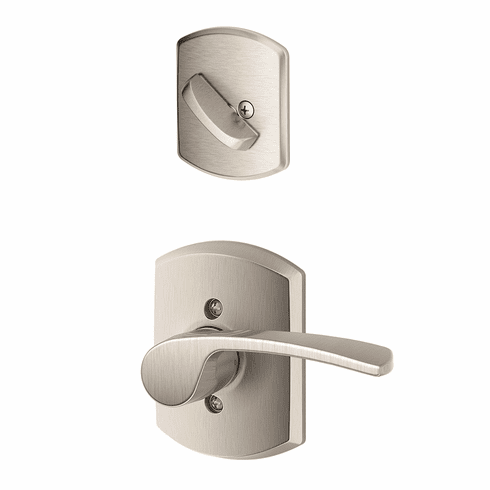 SCHLAGE RESIDENTIAL F94-MER-619-GRW-LH F94 Merano Inside Trim For Dummy Handleset With Greenwich Trim F94MER619GRWLH F94 MER 619 GRW LH