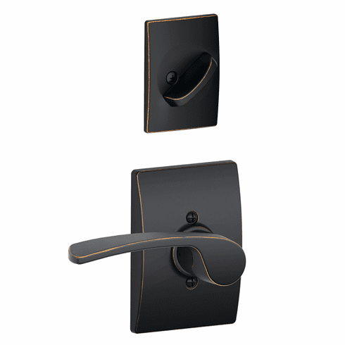 SCHLAGE RESIDENTIAL F94-MER-716-CEN-LH F94 Merano Inside Trim For Dummy Handleset With Century Trim F94MER716CENLH F94 MER 716 CEN LH