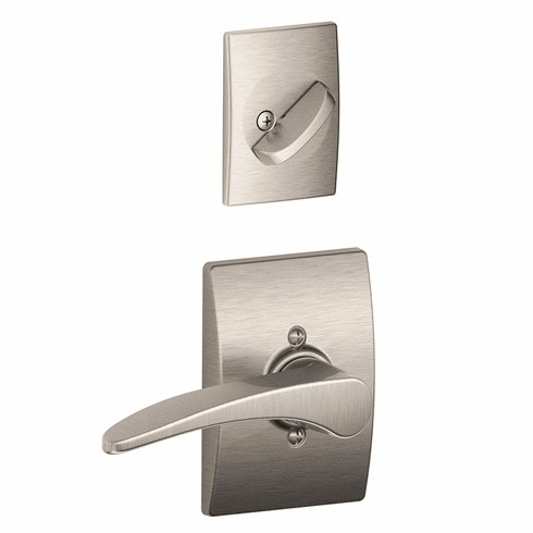 SCHLAGE RESIDENTIAL F94-MNH-619-CEN-RH F94 Manhattan Inside Trim For Dummy Handleset With Century Trim F94MNH619CENRH F94 MNH 619 CEN RH