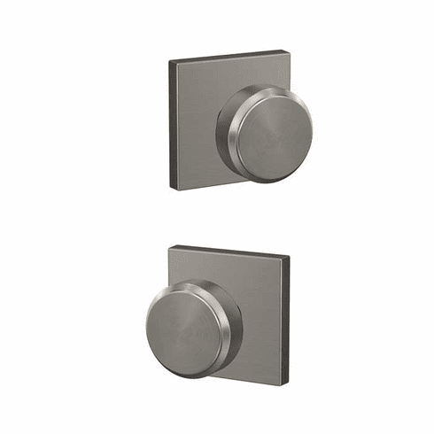 SCHLAGE RESIDENTIAL FC172-BWE-619-COL Fc172 Custom Bowery Non-Turning Knob Set With Collins Trim FC172BWE619COL FC172 BWE 619 COL