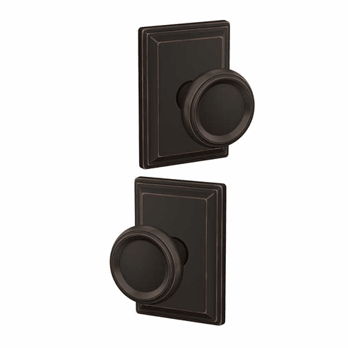 SCHLAGE RESIDENTIAL FC172-OFM-716-GDV Fc172 Custom Offerman Non-Turning Knob Set With Grandville Trim FC172OFM716GDV FC172 OFM 716 GDV