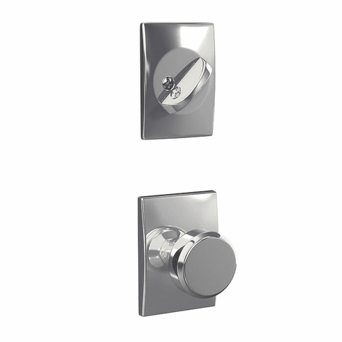 SCHLAGE RESIDENTIAL FC59-BWE-625-CEN Fc59 Custom Bowery Inside Trim Handleset/Entrance Knob Lock With Century Trim FC59BWE625CEN FC59 BWE 625 CEN