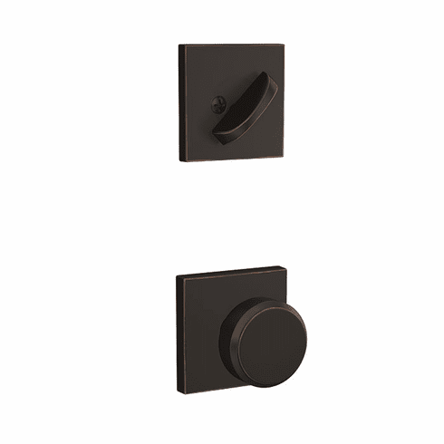 SCHLAGE RESIDENTIAL FC59-BWE-716-COL Fc59 Custom Bowery Inside Trim Handleset/Entrance Knob Lock With Collins Trim FC59BWE716COL FC59 BWE 716 COL