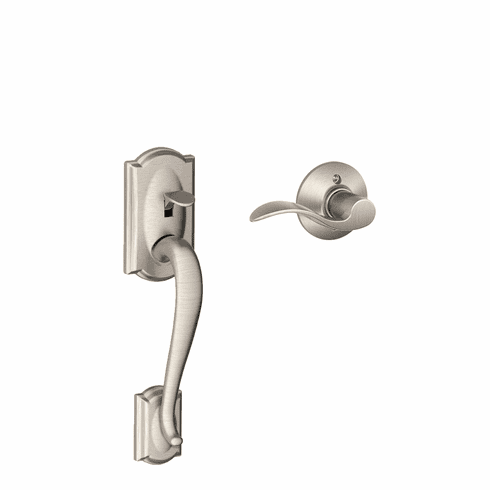 SCHLAGE RESIDENTIAL FE285-CAM-ACC-619-LH Fe285 Camelot Lower Half Of Handleset With Accent Entrance Lever FE285CAMACC619LH FE285 CAM ACC 619 LH