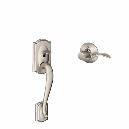 SCHLAGE RESIDENTIAL FE285-CAM-ACC-619-RH Fe285 Camelot Lower Half Of Handleset With Accent Entrance Lever FE285CAMACC619RH FE285 CAM ACC 619 RH
