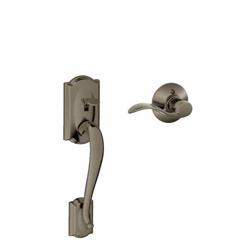 SCHLAGE RESIDENTIAL FE285-CAM-ACC-620-LH Fe285 Camelot Lower Half Of Handleset With Accent Entrance Lever FE285CAMACC620LH FE285 CAM ACC 620 LH