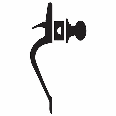 SCHLAGE RESIDENTIAL FE285-CAM-PLY-619 Fe285 Camelot Lower Half Of Handleset With Plymouth Entrance Knob FE285CAMPLY619 FE285 CAM PLY 619