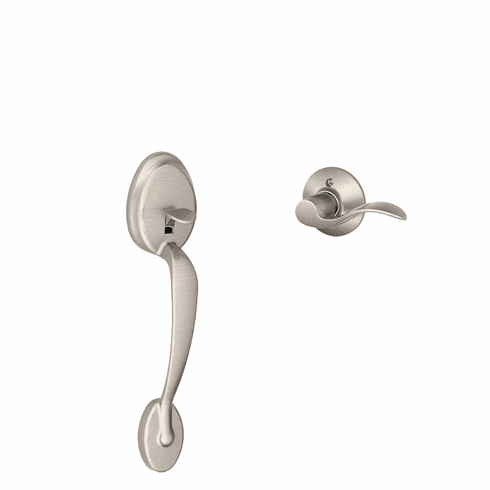 SCHLAGE RESIDENTIAL FE285-PLY-ACC-619-RH Fe285 Plymouth Lower Half Of Handleset With Accent Entrance Lever FE285PLYACC619RH FE285 PLY ACC 619 RH