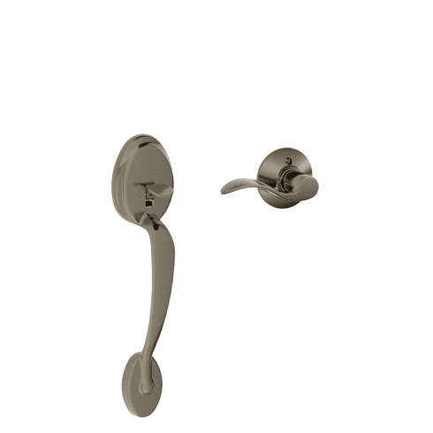 SCHLAGE RESIDENTIAL FE285-PLY-ACC-620-LH Fe285 Plymouth Lower Half Of Handleset With Accent Entrance Lever FE285PLYACC620LH FE285 PLY ACC 620 LH