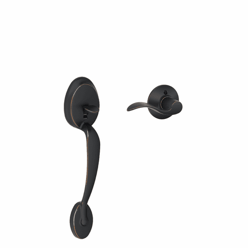 SCHLAGE RESIDENTIAL FE285-PLY-ACC-716-LH Fe285 Plymouth Lower Half Of Handleset With Accent Entrance Lever FE285PLYACC716LH FE285 PLY ACC 716 LH