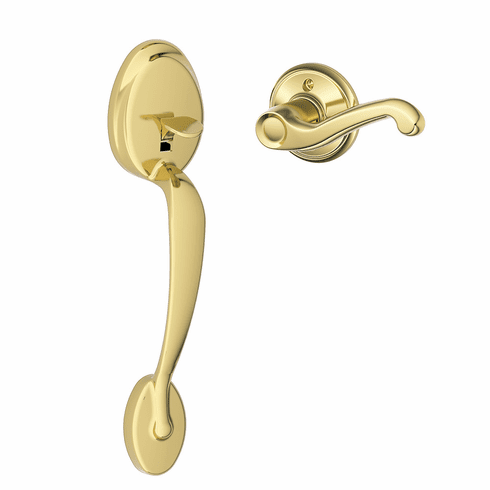 SCHLAGE RESIDENTIAL FE285-PLY-FLA-505-LH Fe285 Plymouth Lower Half Of Handleset With Flair Entrance Lever FE285PLYFLA505LH FE285 PLY FLA 505 LH