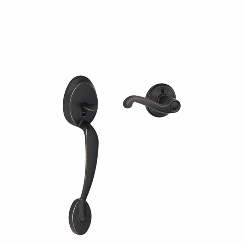 SCHLAGE RESIDENTIAL FE285-PLY-FLA-716-LH Fe285 Plymouth Lower Half Of Handleset With Flair Entrance Lever FE285PLYFLA716LH FE285 PLY FLA 716 LH