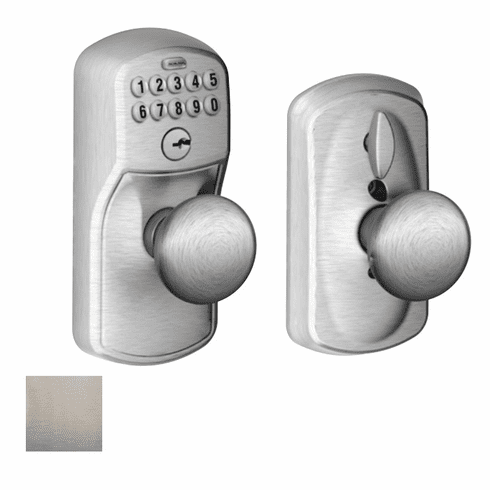 SCHLAGE RESIDENTIAL FE595-PLY-PLY-619 Fe595 Keypad Knob With Plymouth Trim And Plymouth Knob With Flex Lock FE595PLYPLY619 FE595 PLY PLY 619