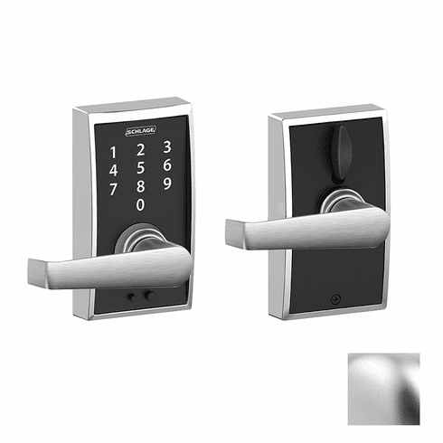 SCHLAGE RESIDENTIAL FE695-CEN-ELA-626 Fe695 Keyless Touchscreen Lever With Century Trim And Elan Lever FE695CENELA626 FE695 CEN ELA 626