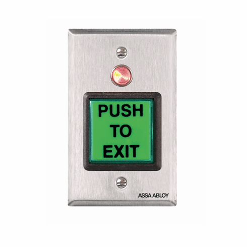 SECURITRON PB22 Push Button Momentary, Dpdt, Single Gang PB22 PB22