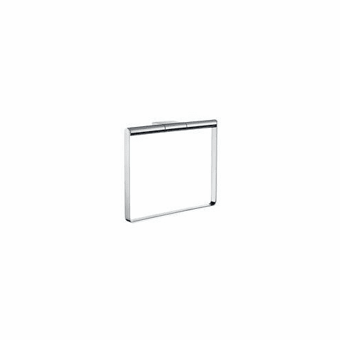 Smedbo AK344 Air Towel Ring Depth= 3/4 inch, Width= 8.5 inch, Height= 9.75 inch.