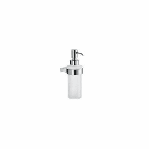Smedbo AK369 Air Glass Soap Dispenser Polished Chrome Depth=2.75 inch, Width= 4.75 inch, Height= 9.5 inch.