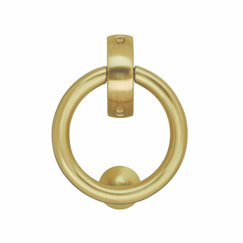 Smedbo B098M Finnish Ring Knocker, Brushed Brass