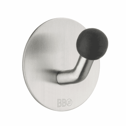 Smedbo B1084 Design Single Hook Self Adhesive Stainless Steel Brushed