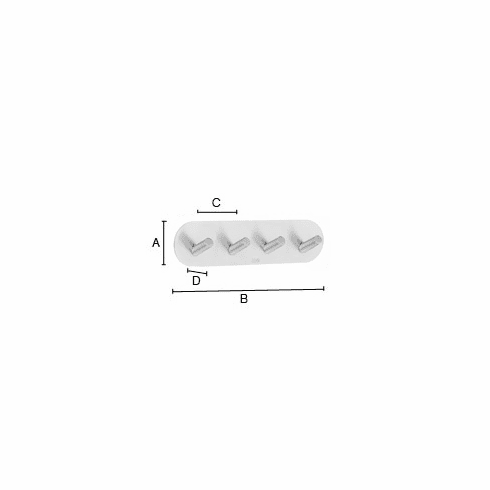 Smedbo B1094 Self-Adhesivehook Stainless Steel Round