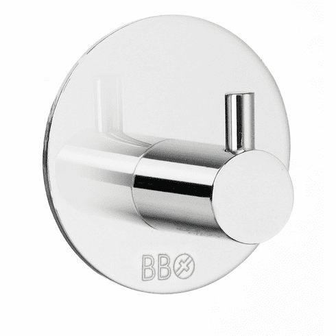Smedbo BK1101 Design Hook Single Self Adhesive Polished Stainless Steel