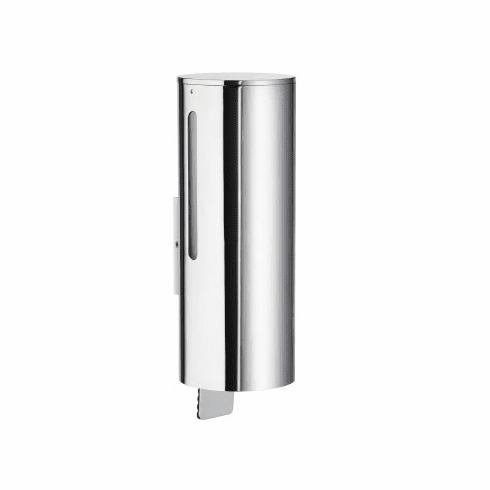 Smedbo FK261 Wallmounted Soap Dispenser Polished Chrome Depth=3 inch, Width= 3 inch, Height= 8.5 inch.