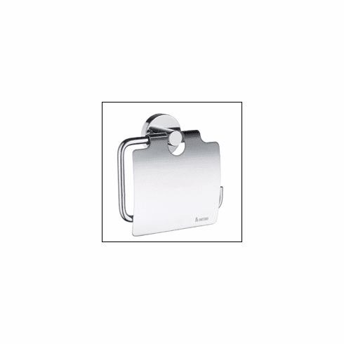 Smedbo HK3414 Home Tissue Paper Holder W Lid - Polished Chrome Depth=2.25 inch, Width= 4 inch, Height= 6.75 inch.