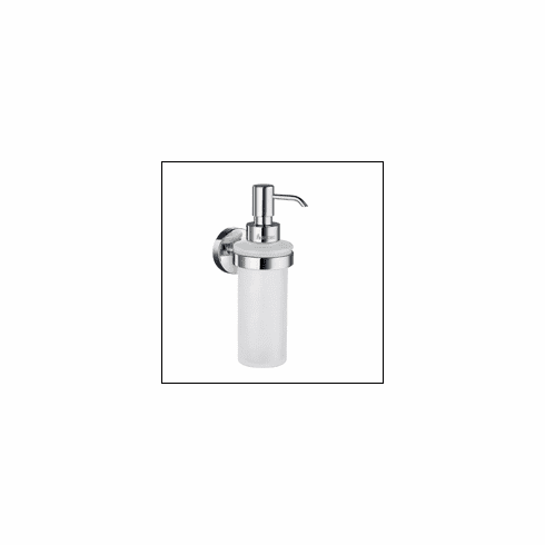 Smedbo HK369 Home Soap Dispenser Wall Mount 7" Polished Chrome Depth=2.25 inch, Width= 3.25 inch, Height= 8.5 inch.