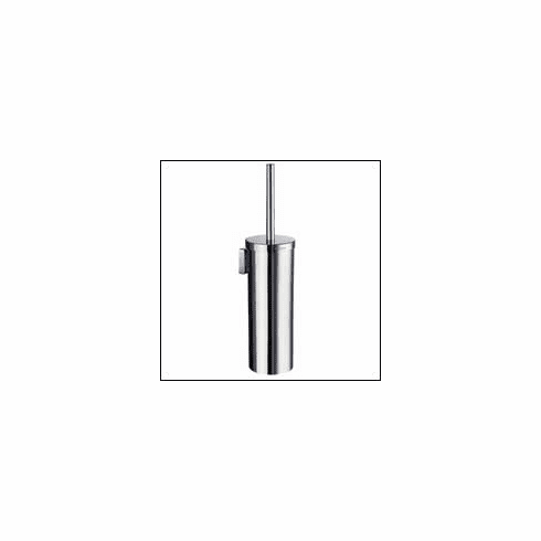 Smedbo RK332 House Toilet Brush Wall Mount Polished Chrome Depth=4.5 inch, Width= 4.5 inch, Height= 16.25 inch.