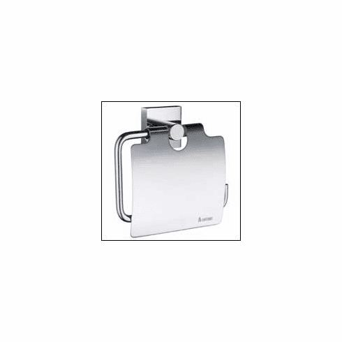Smedbo RK3414 House Roll Holder W/Lid Polished Chrome Depth=1.75 inch, Width= 6.25 inch, Height= 7 inch.