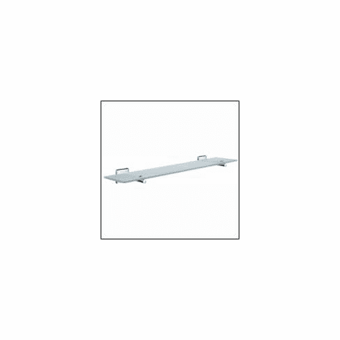 Smedbo RK347 House Glass Shelf 24" Polished Chrome Depth=2.75 inch, Width= 6 inch, Height= 26 inch.