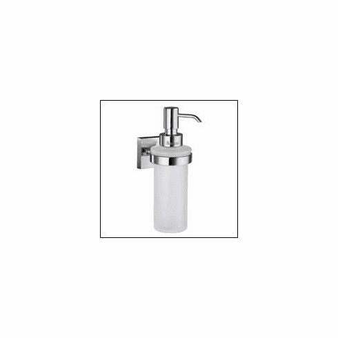 Smedbo RK369 House Soap Dispenser Wall Mount Polished Chrome Depth=2.5 inch, Width= 3.75 inch, Height= 9.5 inch.