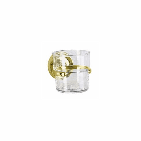 Smedbo V243 Villa Holder +Tumbler, Polished Brass Depth=3.5 inch, Width= 4.5 inch, Height= 7.75 inch.