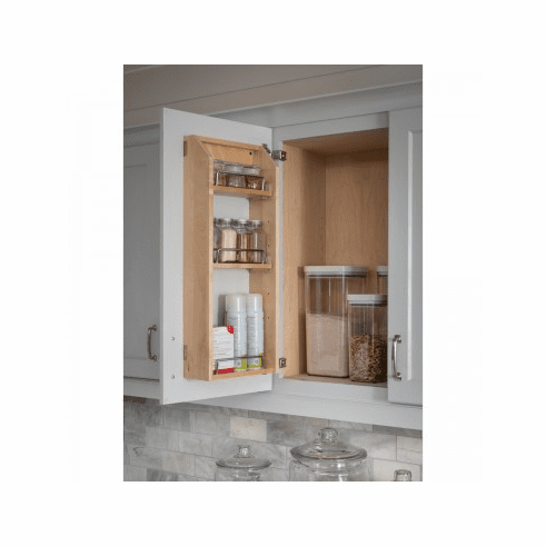 Hardware Resources SPR15A Adjustable Shelf Spice Rack for 21" Wall Cabinet.  Species:  Birch