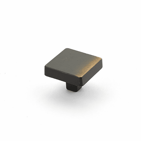 Schaub 815-AZ Vinci, Large Square Knob, Antique Bronze, 1-3/4"  dia