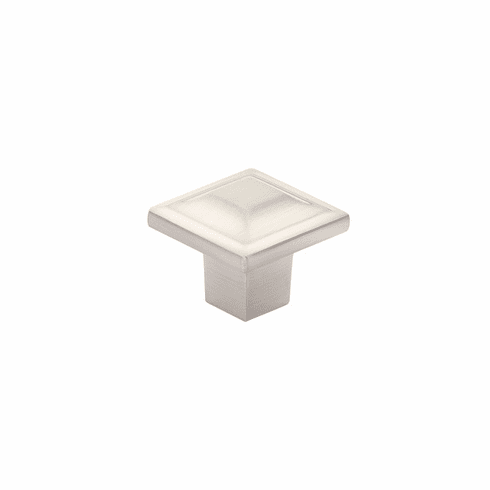 Schaub 530-BN Menlo Park, Square Knob, Brushed Nickel, 1-1/4"