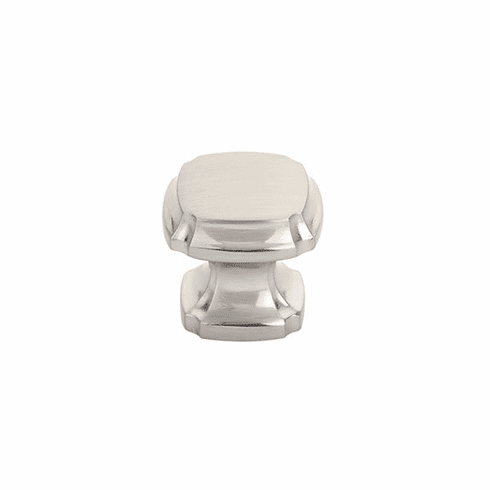 Schaub 882-BN Empire, Squre Knob, Brushed Nickel, 1-3/8" dia